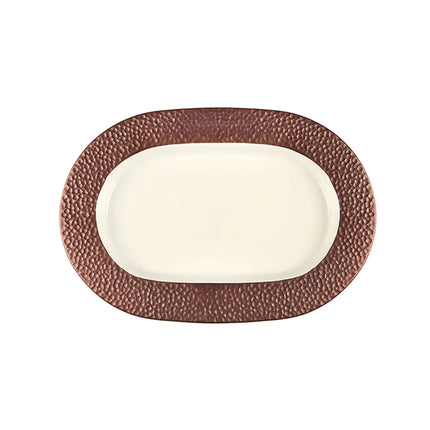 Porland Legacy Oval Serving Plate - Copper, 32 cm