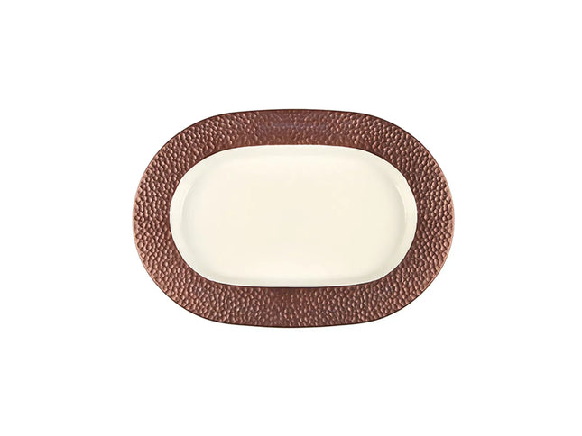 Porland Legacy Oval Serving Plate - Copper, 32 cm