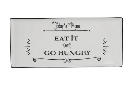 Porland Be Happy Rectangular Plate - 35x16cm