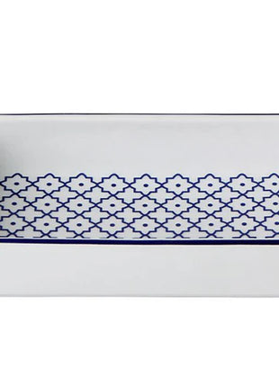 Porland Blue Passion Rectangular Serving Dish - 15x7.5cm