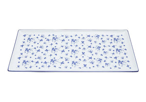 Porland Blue Passion Rectangular Plate - 35x16cm