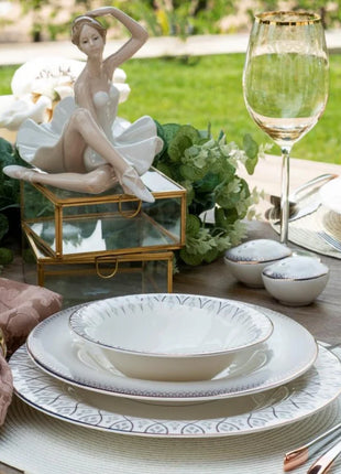 Porland Sweet Romantic Dinner Set - 60 pieces for 12 People