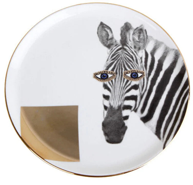 Porland Wild Life Zebra Flat Plate - 20cm