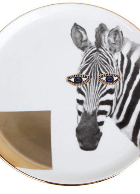 Porland Wild Life Zebra Flat Plate - 20cm