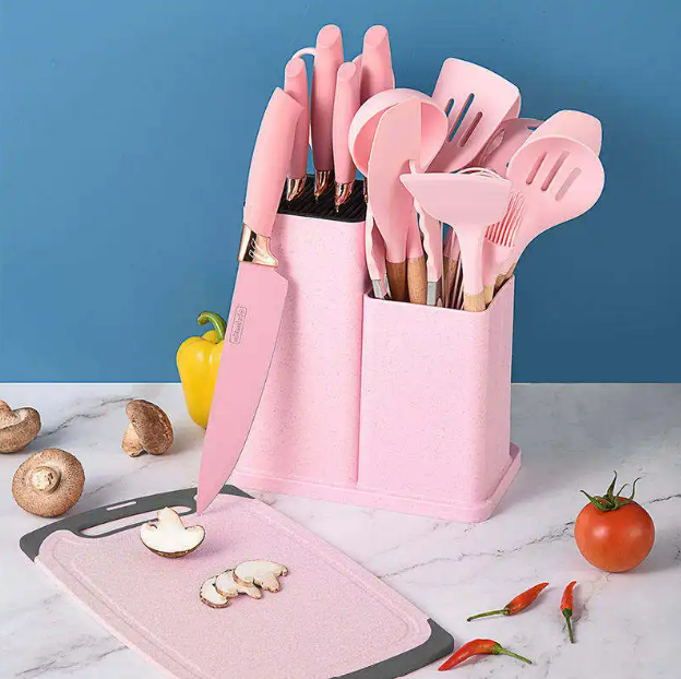 Silicone Kitchen Tools Set (19 Pcs)