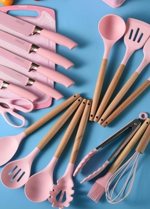 Silicone Kitchen Tools Set (19 Pcs)