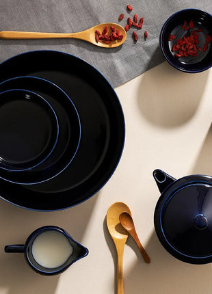 Porland Navy Blue Dessert Plate - 21cm