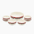 FM Rosa Porcelain Khayameya Red Coup Khoshaf Set 7 Pcs)