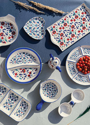 FM Rosa Porcelain Turkish 11 Pcs Breakfast set