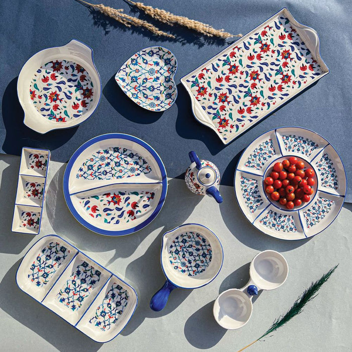 FM Rosa Porcelain Turkish 11 Pcs Breakfast set