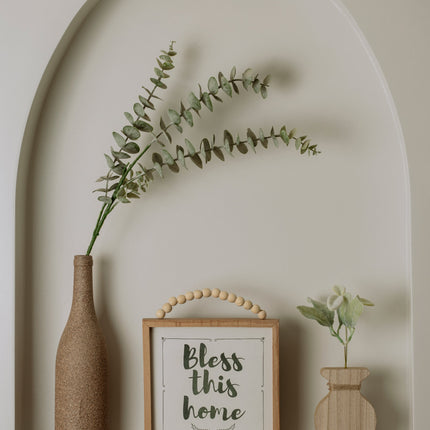 Rounded Bloom Wooden Vase