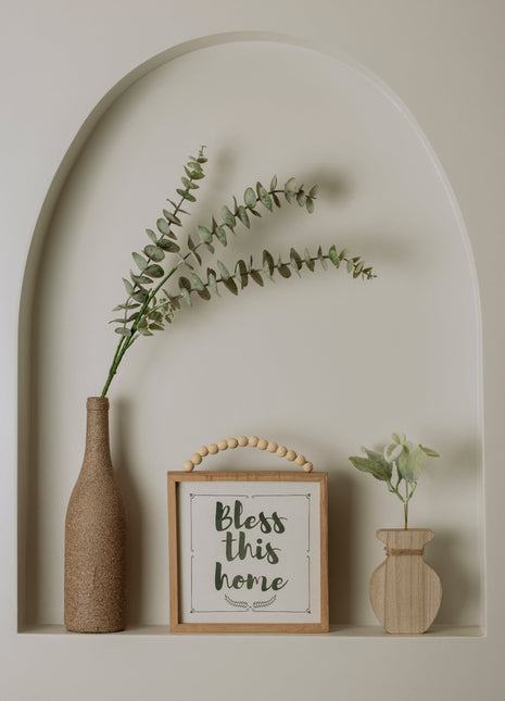 Rounded Bloom Wooden Vase