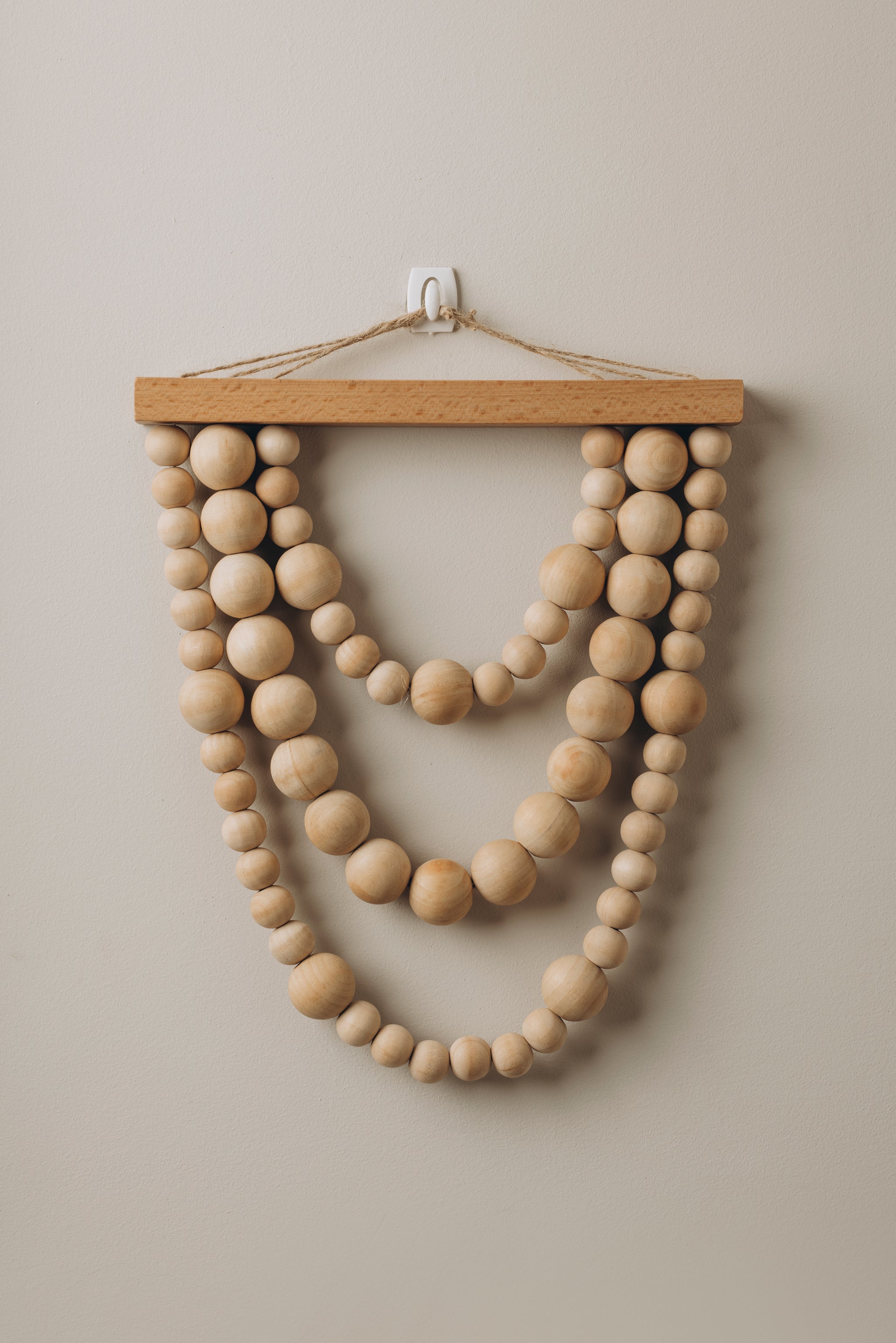 The Words Co Wooden Bead Garland Hanging