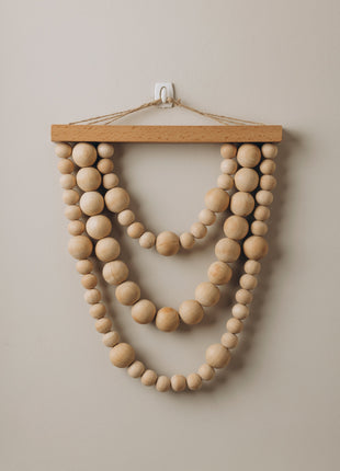 The Words Co Wooden Bead Garland Hanging
