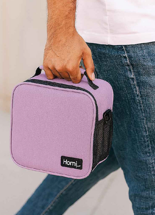 Homi Plus Thermal Bag7 L  with a Side Mesh Pocket- Purple