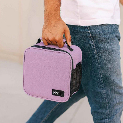 Homi Plus Thermal Bag7 L  with a Side Mesh Pocket- Purple
