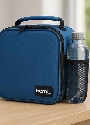 Homi Plus Thermal Bag 7 L  with a Side Mesh Pocket- Blue