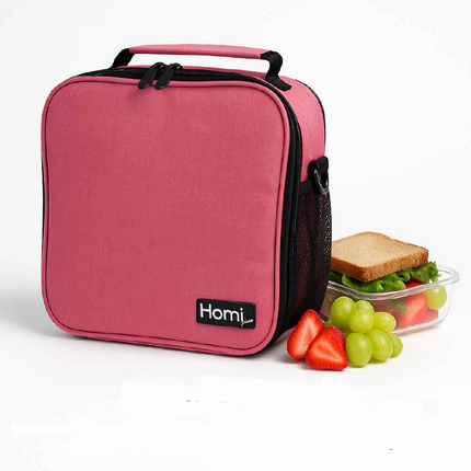 Homi Plus Thermal Bag 7 L  with a Side Mesh Pocket- Hot Pink