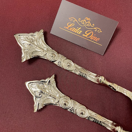 Laila Dine Karo Cutlery Serving Tools Silver Set of 7