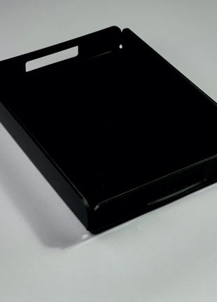 Zee Designs Plexiglass Solid Black Serving Tray