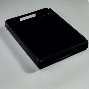 Zee Designs Plexiglass Solid Black Serving Tray