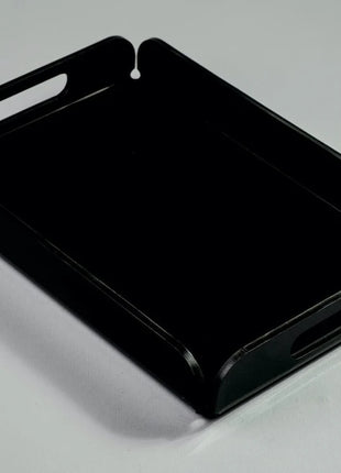 Zee Designs Plexiglass Solid Black Serving Tray