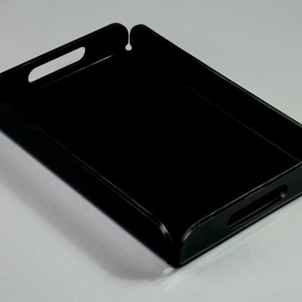 Zee Designs Plexiglass Solid Black Serving Tray