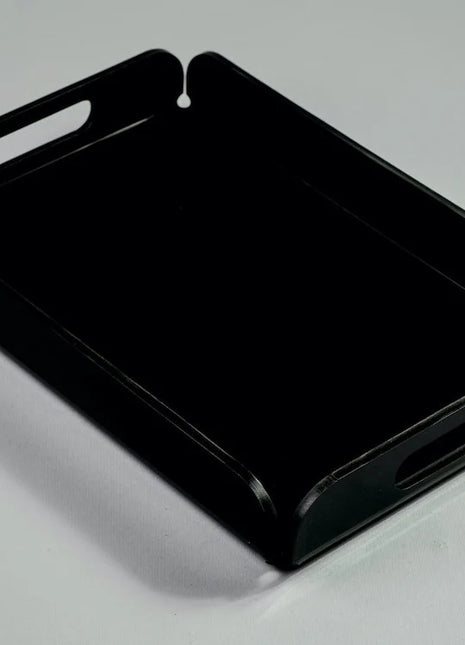 Zee Designs Plexiglass Solid Black Serving Tray