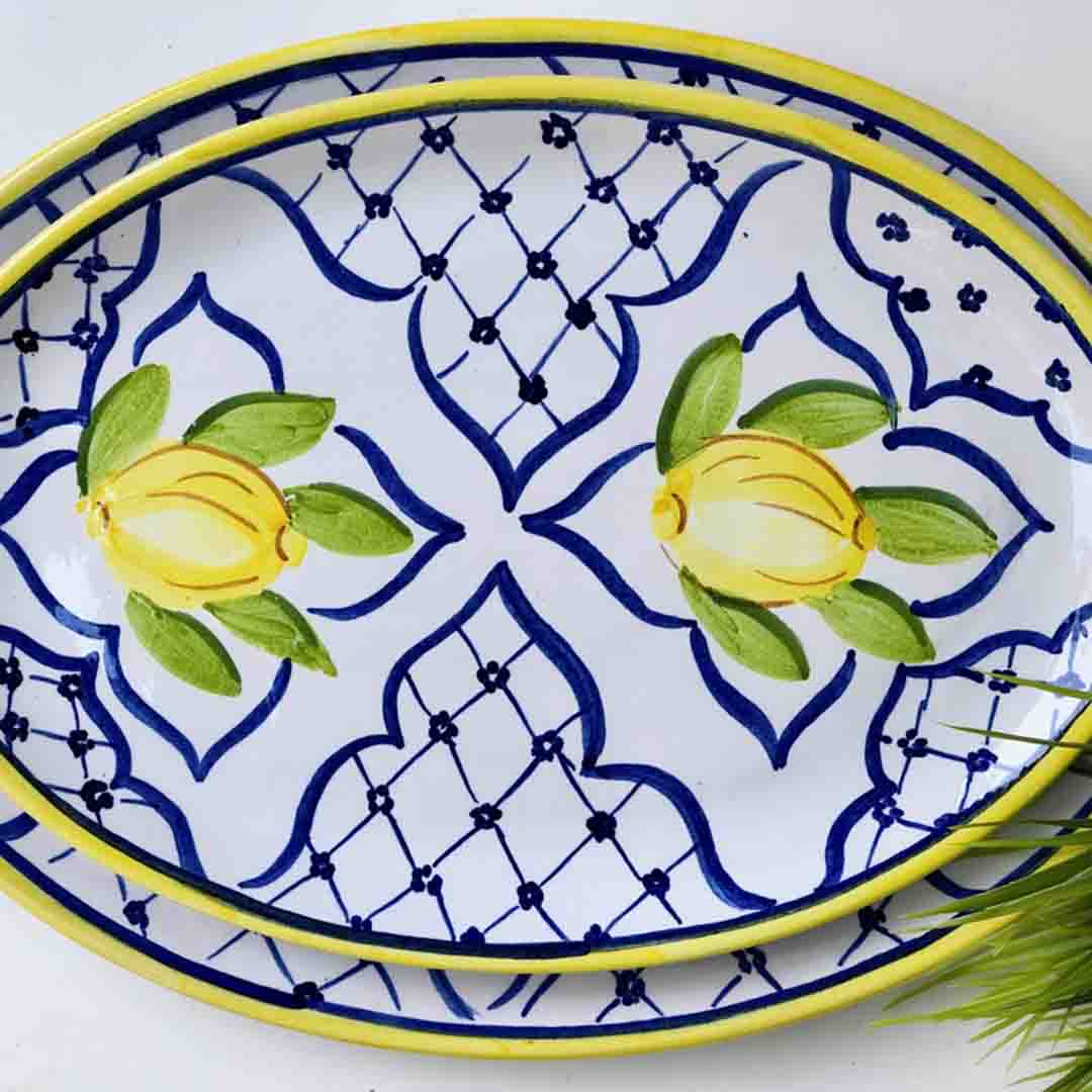 Khan Elsaada Sorrento Oval Flat Platter