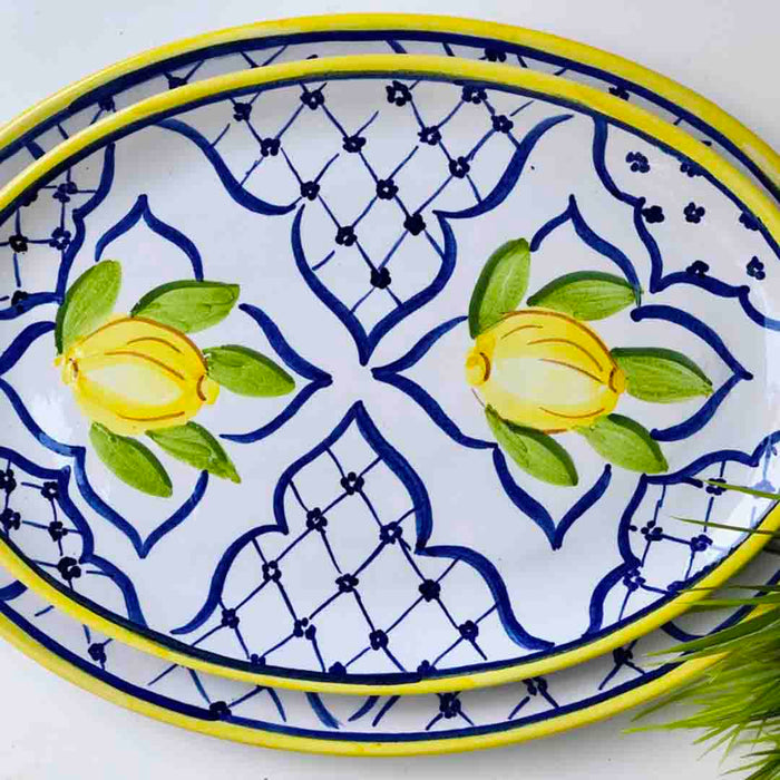 Khan Elsaada Sorrento Oval Flat Platter