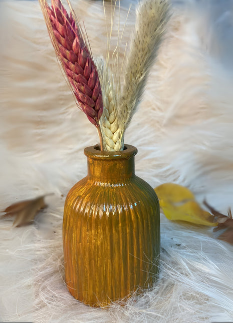 Wasl Orgreen Ribbed Vase