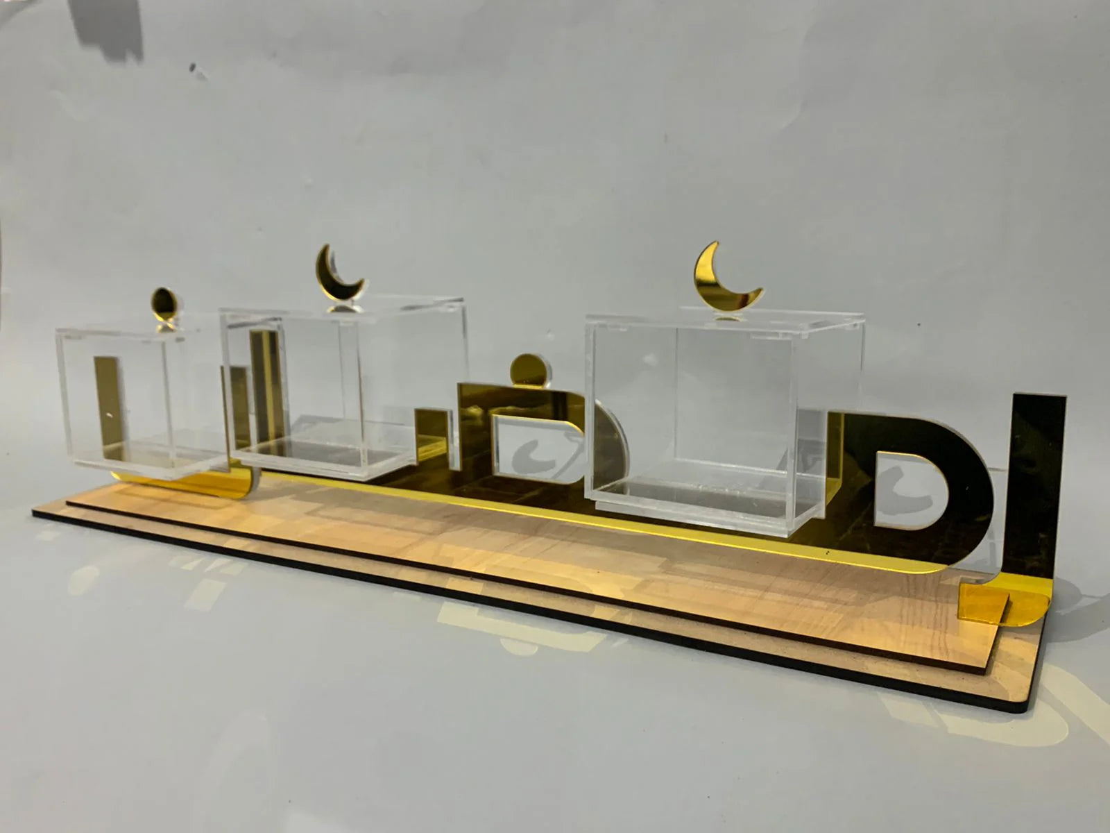 Zee Designs Plexi Glass Ramadan Treats Stand