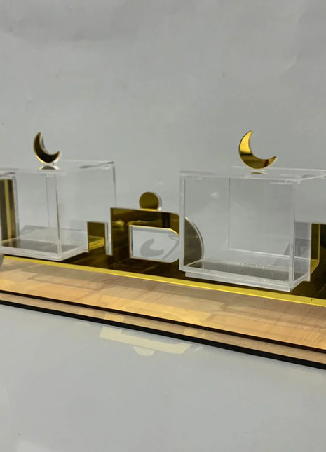 Zee Designs Plexi Glass Ramadan Treats Stand