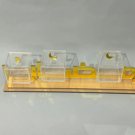 Zee Designs Plexi Glass Ramadan Treats Stand