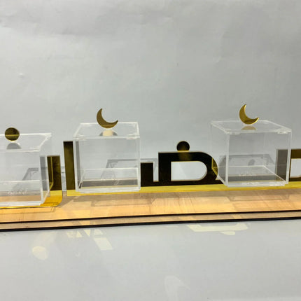 Zee Designs Plexi Glass Ramadan Treats Stand