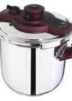 10 Liters / Red*Black / Stainless Steel 18/10