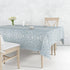 Mantile Light Blue Leopard Tablecloth.