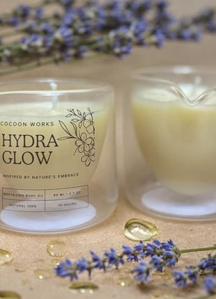 Cocoon Hydra Glow Body Shimmer Oil Candle