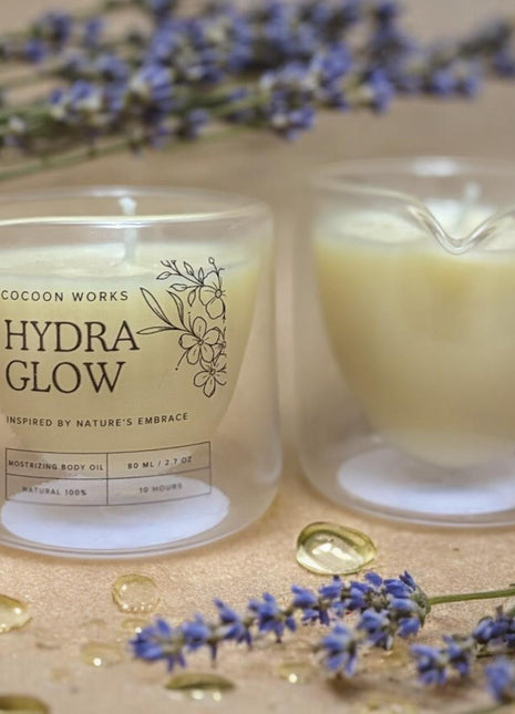 Cocoon Hydra Glow Body Shimmer Oil Candle