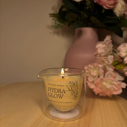 Cocoon Hydra Glow Body Shimmer Oil Candle