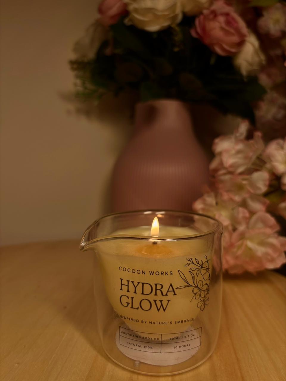 Cocoon Hydra Glow Body Shimmer Oil Candle