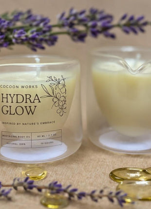Cocoon Hydra Glow Body Shimmer Oil Candle