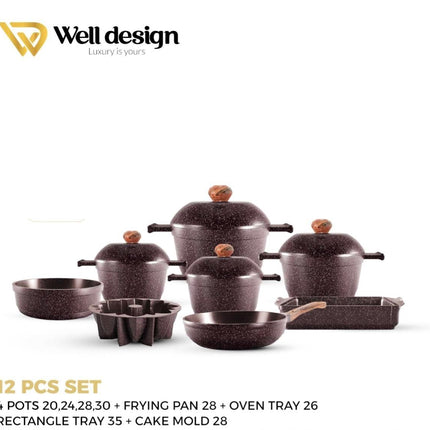 Well Design 12 Pcs Die-Cast Set