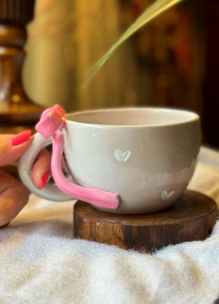 Piece of Sara Pink Bow Mug