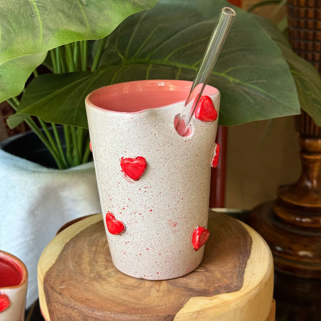 Piece of Sara Pink Love Straw Cup