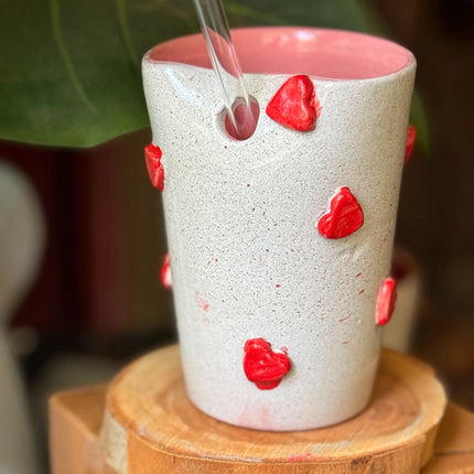 Piece of Sara Pink Love Straw Cup