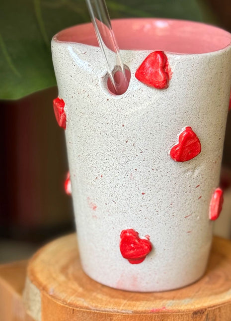 Piece of Sara Pink Love Straw Cup