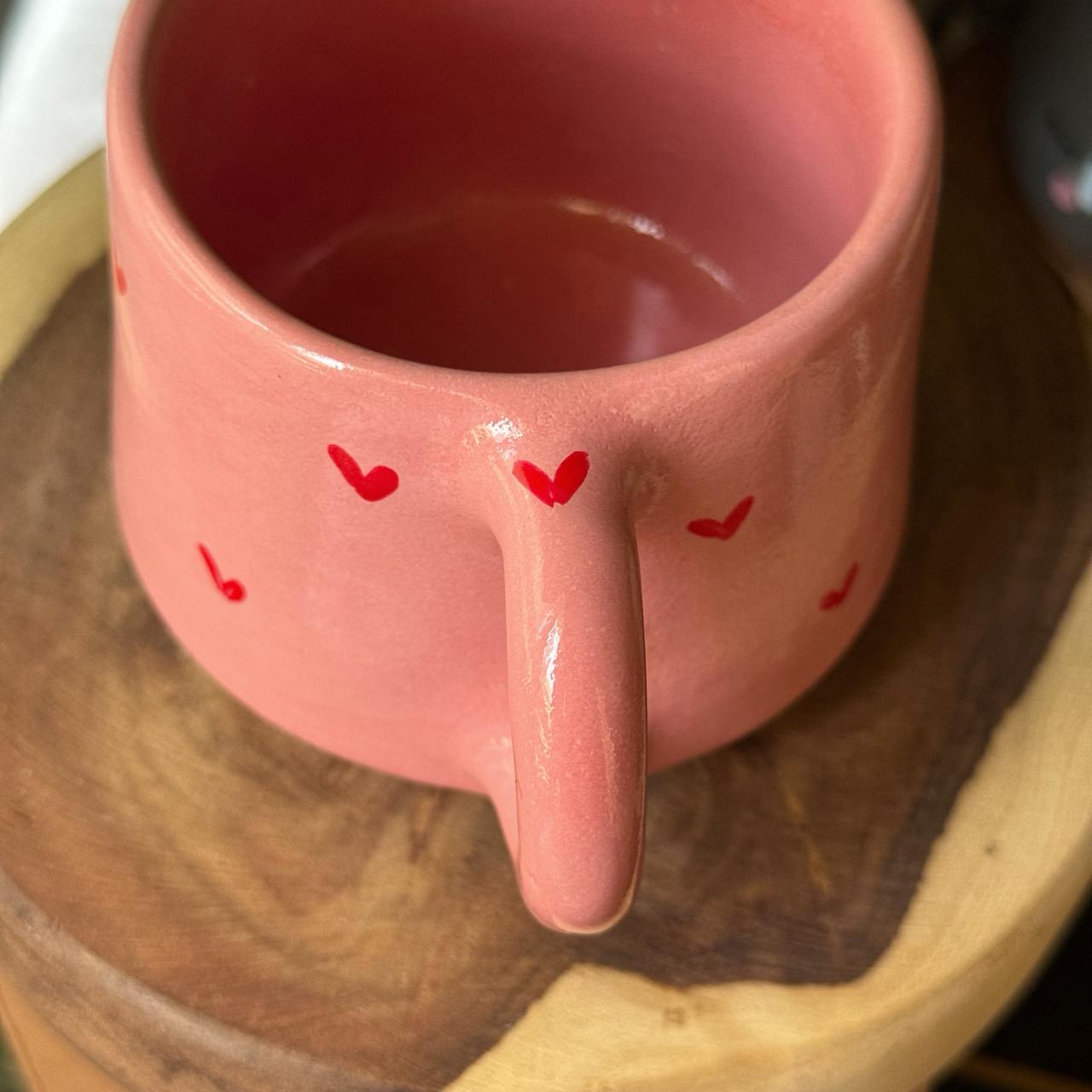 Piece of Sara Pink Hearts Mug