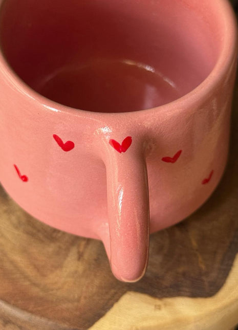 Piece of Sara Pink Hearts Mug