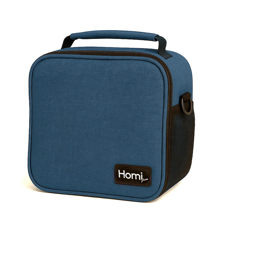 Homi Plus Thermal Bag 7 L  with a Side Mesh Pocket- Blue
